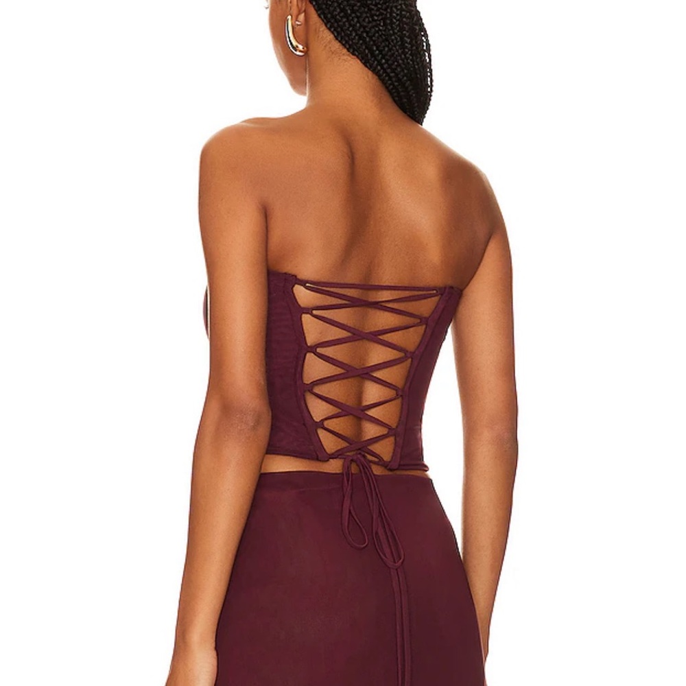 NWT Revolve Camila Coelho Osiris Top in Plum size small